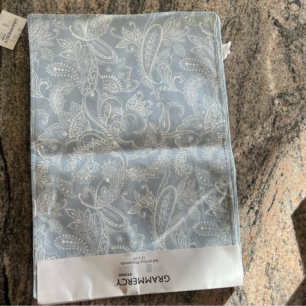 Gramercy Studio Blue Paisley Placemats